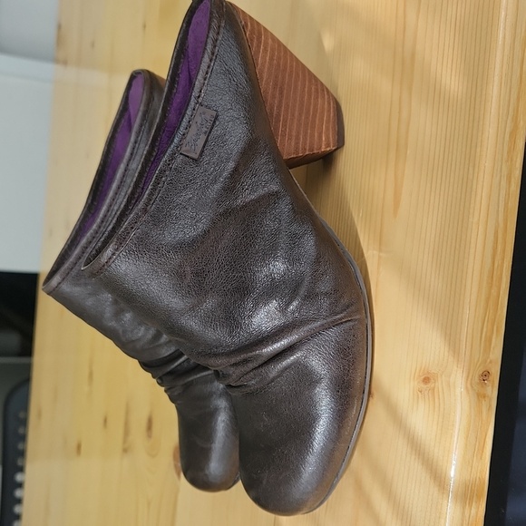 New Blowfish Malibu Brown Leather Heeled Slouch Mule Clogs 8.5 - Picture 15 of 16